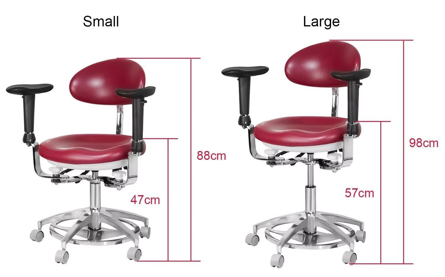 TYTC JKS 037 Dental Medical Microscope Stool Surgeon Chair with Armrest